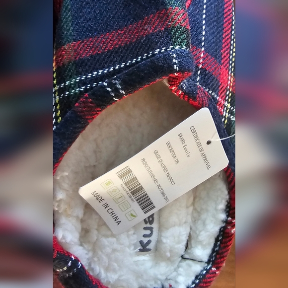 NWT Kuailu slippers size 8.5 Reindeer Holiday - Picture 4 of 10